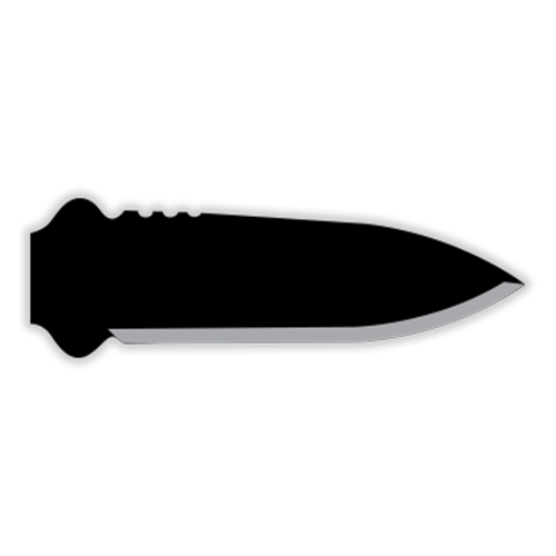 knifestock tipo de faca spear-tip